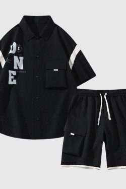 Style Core Aesthetics, New Style Trends Bold Lettered Summer Outfit Set