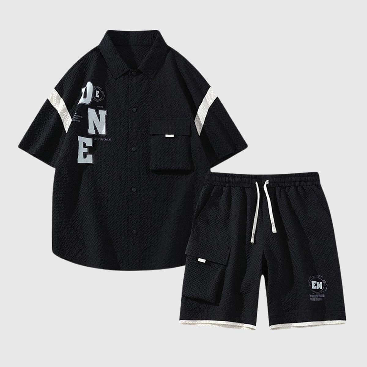 Style Core Aesthetics, New Style Trends Bold Lettered Summer Outfit Set Style Core Aesthetics, New Style Trends Bold Lettered Summer Outfit Set