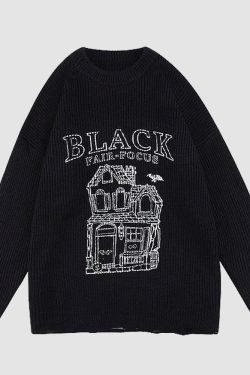 Style Core Aesthetics, New Style Trends Building Pattern Knit Sweater