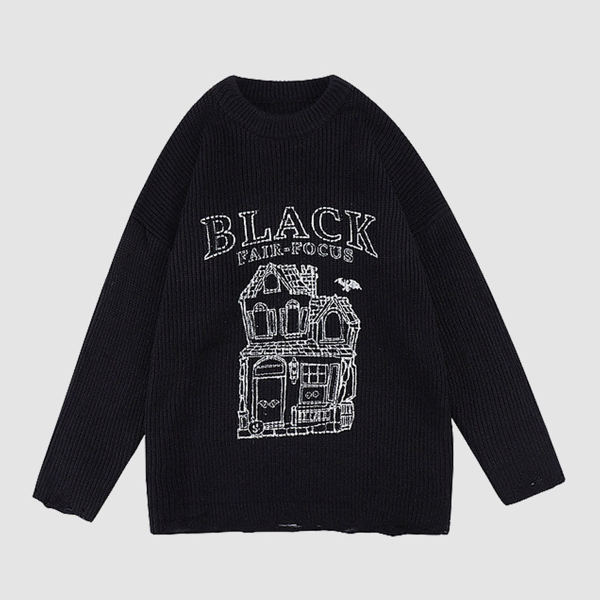 Style Core Aesthetics, New Style Trends Building Pattern Knit Sweater Style Core Aesthetics, New Style Trends Building Pattern Knit Sweater