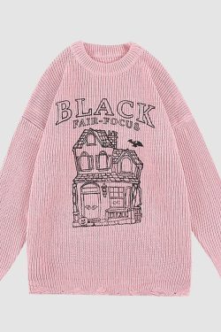 Style Core Aesthetics, New Style Trends Building Pattern Knit Sweater