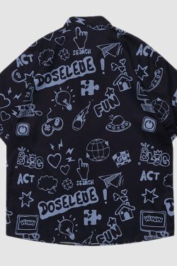 Style Core Aesthetics, New Style Trends Bulb Print Summer Shirts