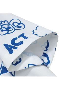 Style Core Aesthetics, New Style Trends Bulb Print Summer Shirts