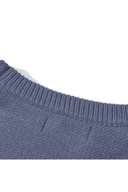 Style Core Aesthetics, New Style Trends Butterfly Graffiti Print Knit Sweater