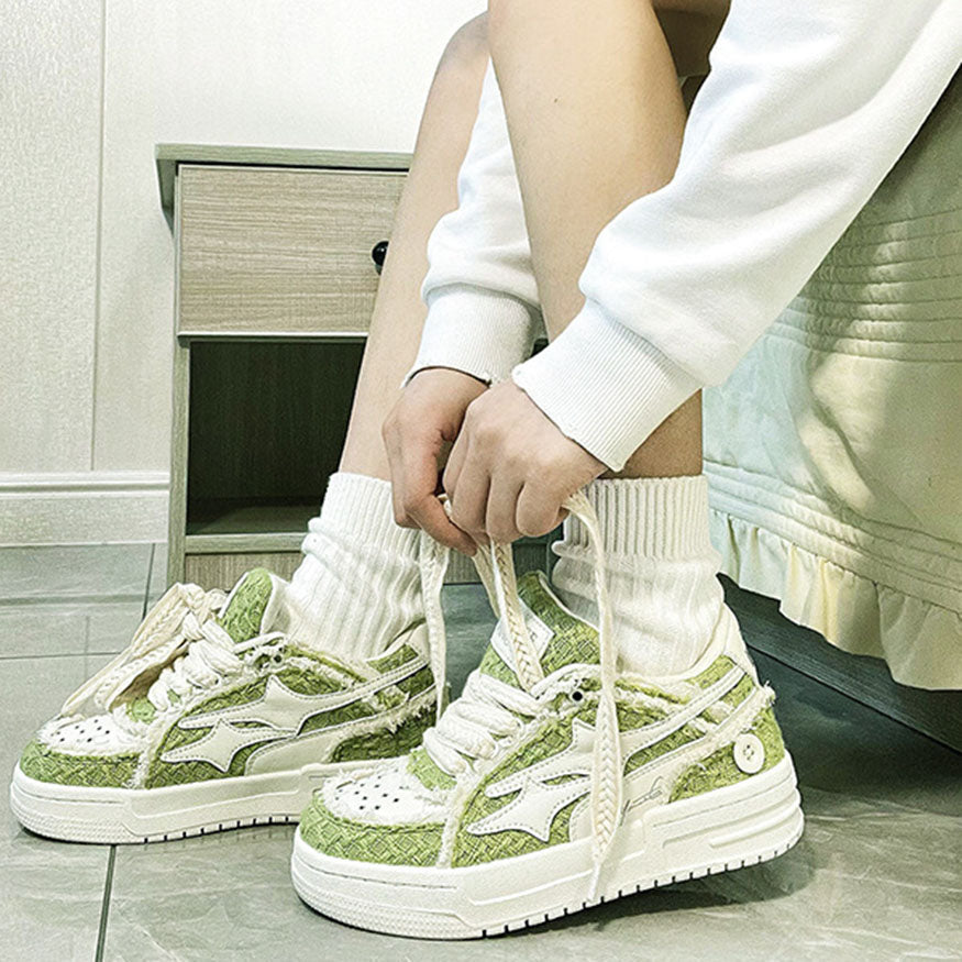 Style Core Aesthetics, New Style Trends Button Decor Raw Edge Skate Shoes Style Core Aesthetics, New Style Trends Button Decor Raw Edge Skate Shoes