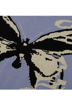 Style Core Aesthetics, New Style Trends Buttterfly Knitted Sweater