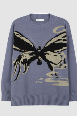 Style Core Aesthetics, New Style Trends Buttterfly Knitted Sweater