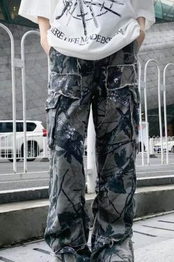 Style Core Aesthetics, New Style Trends Camo Baggy Cargo Pants