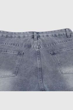 Style Core Aesthetics, New Style Trends Camouflage Patchwork Jeans