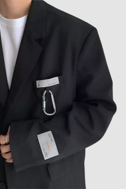 Style Core Aesthetics, New Style Trends Carabiner Decoration Leisure Blazer