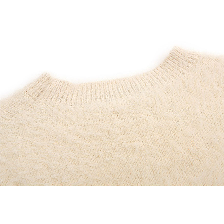 Style Core Aesthetics, New Style Trends Carrot & Rabbit Pattern Fuzzy Sweater Style Core Aesthetics, New Style Trends Carrot & Rabbit Pattern Fuzzy Sweater