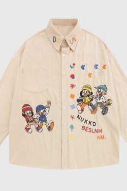 Style Core Aesthetics, New Style Trends Cartoon Characters Shirts