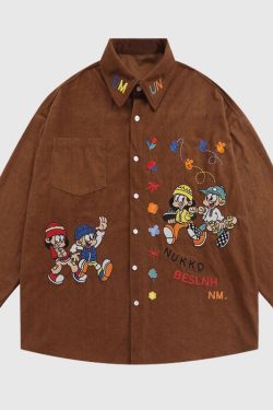 Style Core Aesthetics, New Style Trends Cartoon Characters Shirts