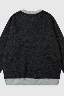 Style Core Aesthetics, New Style Trends Cartoon Dinosaur Embroidered Pullover