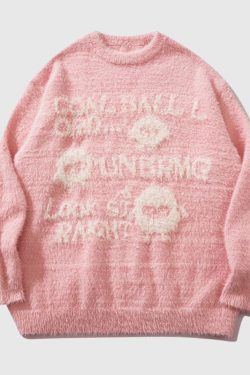 Style Core Aesthetics, New Style Trends Cartoon Doll Embroidered Pullover