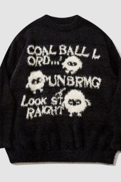 Style Core Aesthetics, New Style Trends Cartoon Doll Embroidered Pullover