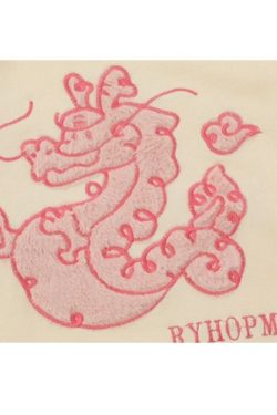 Style Core Aesthetics, New Style Trends Cartoon Dragon Embroidered Knit Sweater