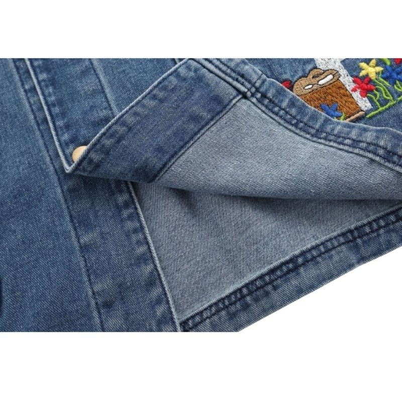 Style Core Aesthetics, New Style Trends Cartoon Embroidered Multi-Pocket Denim Jacket Style Core Aesthetics, New Style Trends Cartoon Embroidered Multi-Pocket Denim Jacket