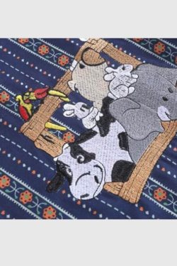 Style Core Aesthetics, New Style Trends Cartoon Embroidered Shirts