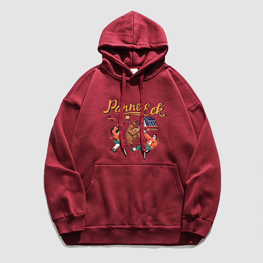 Style Core Aesthetics, New Style Trends Cartoon Embroidery Hoodie Style Core Aesthetics, New Style Trends Cartoon Embroidery Hoodie