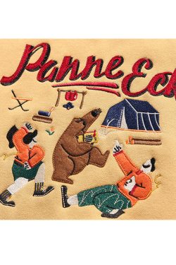 Style Core Aesthetics, New Style Trends Cartoon Embroidery Hoodie