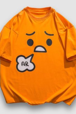 Style Core Aesthetics, New Style Trends Cartoon Emoticon Printed Tee
