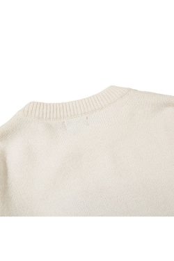 Style Core Aesthetics, New Style Trends Cartoon Spotted Dinosaur Embroidered Pullover