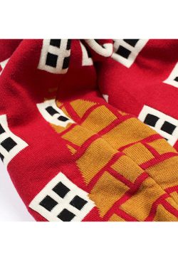 Style Core Aesthetics, New Style Trends Cartoon Window Pattern Collared Sweater