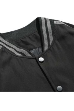 Style Core Aesthetics, New Style Trends Casual Color-Block Baseball Jacket