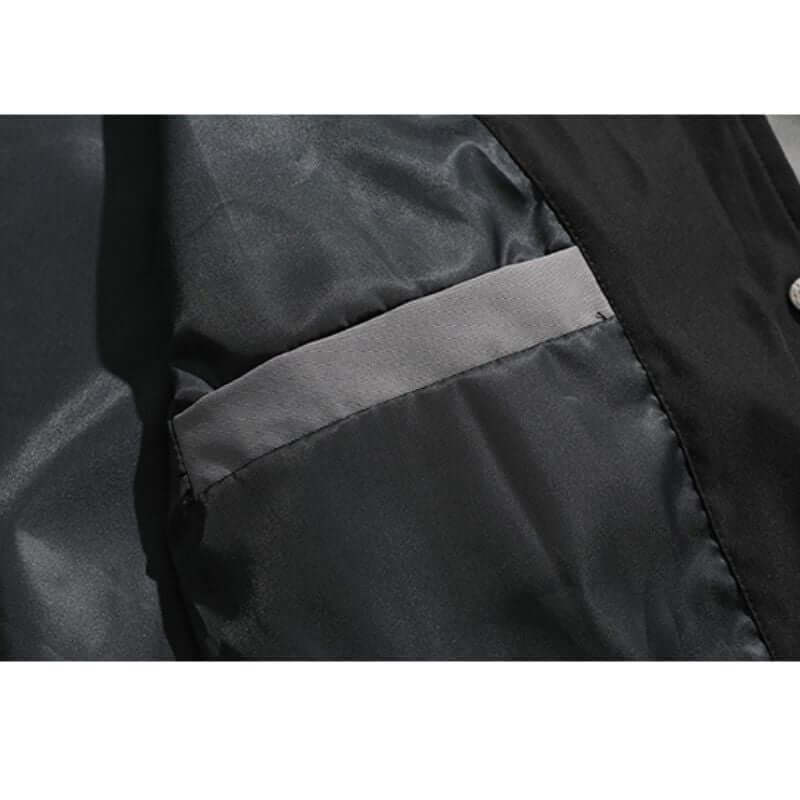 Style Core Aesthetics, New Style Trends Casual Color-Block Baseball Jacket Style Core Aesthetics, New Style Trends Casual Color-Block Baseball Jacket