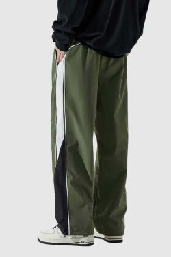 Style Core Aesthetics, New Style Trends Casual Colorblock Jogger Pants
