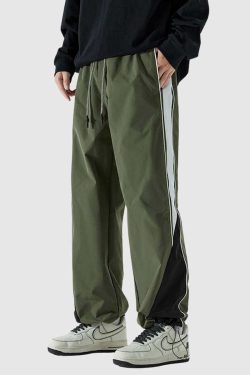 Style Core Aesthetics, New Style Trends Casual Colorblock Jogger Pants