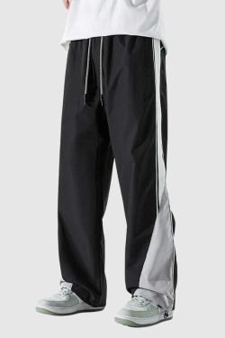 Style Core Aesthetics, New Style Trends Casual Colorblock Jogger Pants