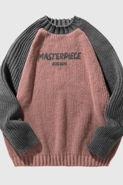 Style Core Aesthetics, New Style Trends Casual Contrast Sleeve Pullover