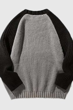 Style Core Aesthetics, New Style Trends Casual Contrast Sleeve Pullover