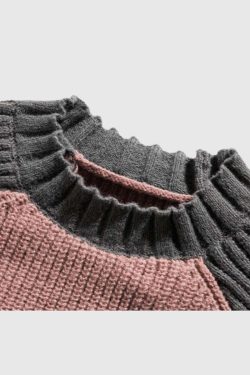 Style Core Aesthetics, New Style Trends Casual Contrast Sleeve Pullover