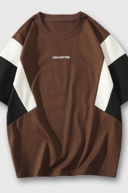 Style Core Aesthetics, New Style Trends Casual Contrast Tee