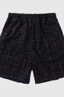 Style Core Aesthetics, New Style Trends Casual Solid Plaid Shorts