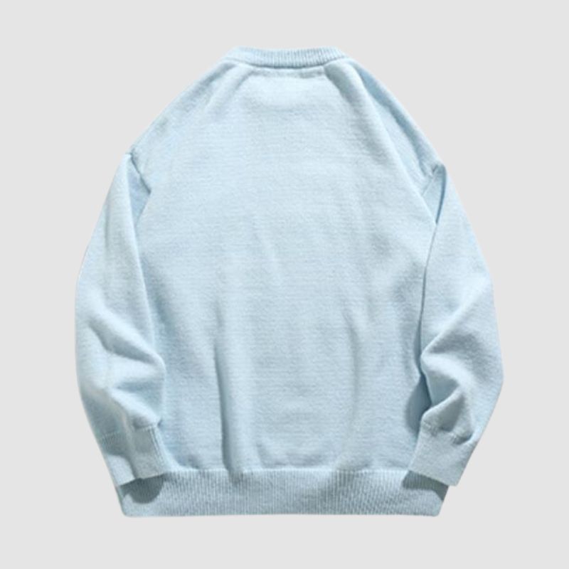 Style Core Aesthetics, New Style Trends Cat Pattern Jacquard Pullover Style Core Aesthetics, New Style Trends Cat Pattern Jacquard Pullover