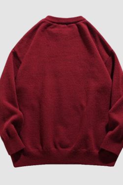 Style Core Aesthetics, New Style Trends Cat Pattern Jacquard Pullover