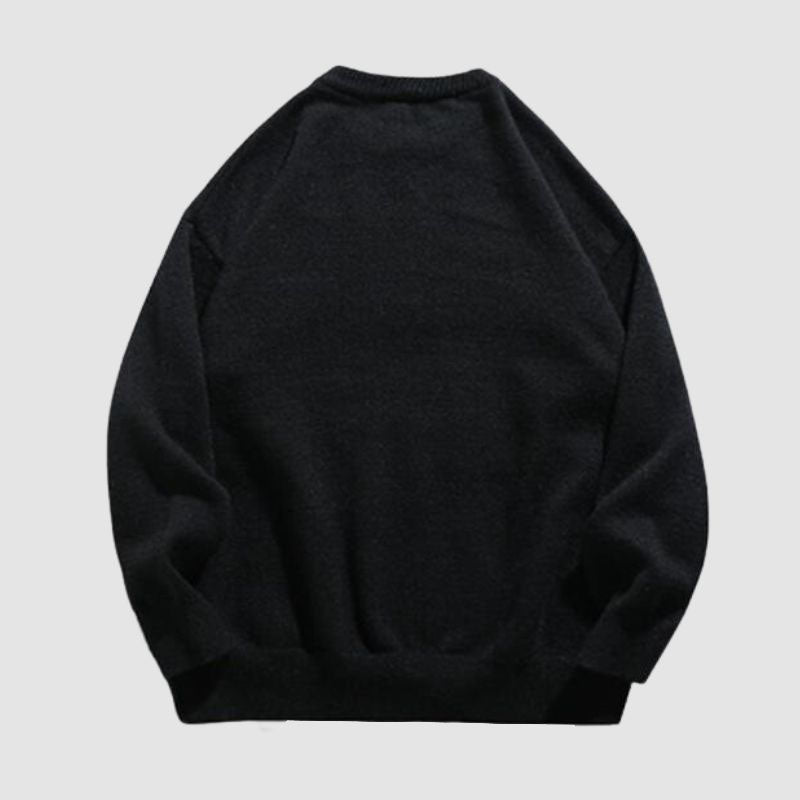 Style Core Aesthetics, New Style Trends Cat Pattern Jacquard Pullover Style Core Aesthetics, New Style Trends Cat Pattern Jacquard Pullover