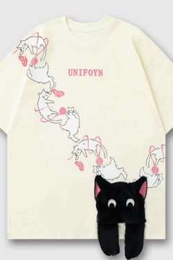 Style Core Aesthetics, New Style Trends Charming Cat Tee