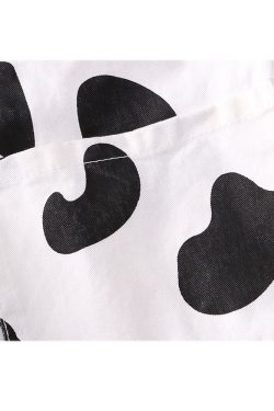 Style Core Aesthetics, New Style Trends Childlike Cow Print Dungarees