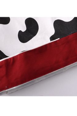 Style Core Aesthetics, New Style Trends Childlike Cow Print Dungarees