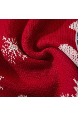 Style Core Aesthetics, New Style Trends Christmas Bear Jacquard Pullover