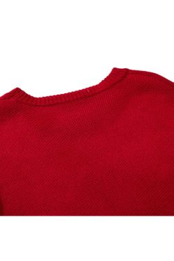 Style Core Aesthetics, New Style Trends Christmas Bear Jacquard Pullover