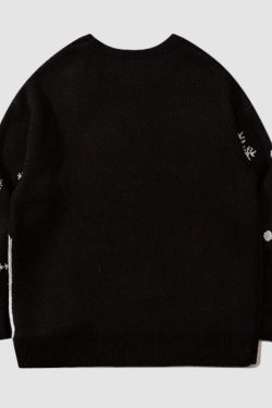 Style Core Aesthetics, New Style Trends Christmas Bear Jacquard Pullover