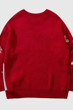 Style Core Aesthetics, New Style Trends Christmas Bear Jacquard Pullover