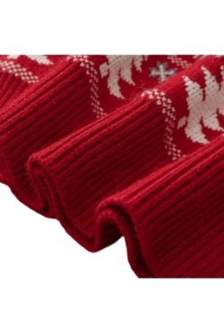 Style Core Aesthetics, New Style Trends Christmas Elk Jacquard Pullover