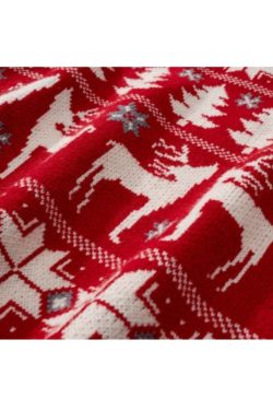 Style Core Aesthetics, New Style Trends Christmas Elk Jacquard Pullover